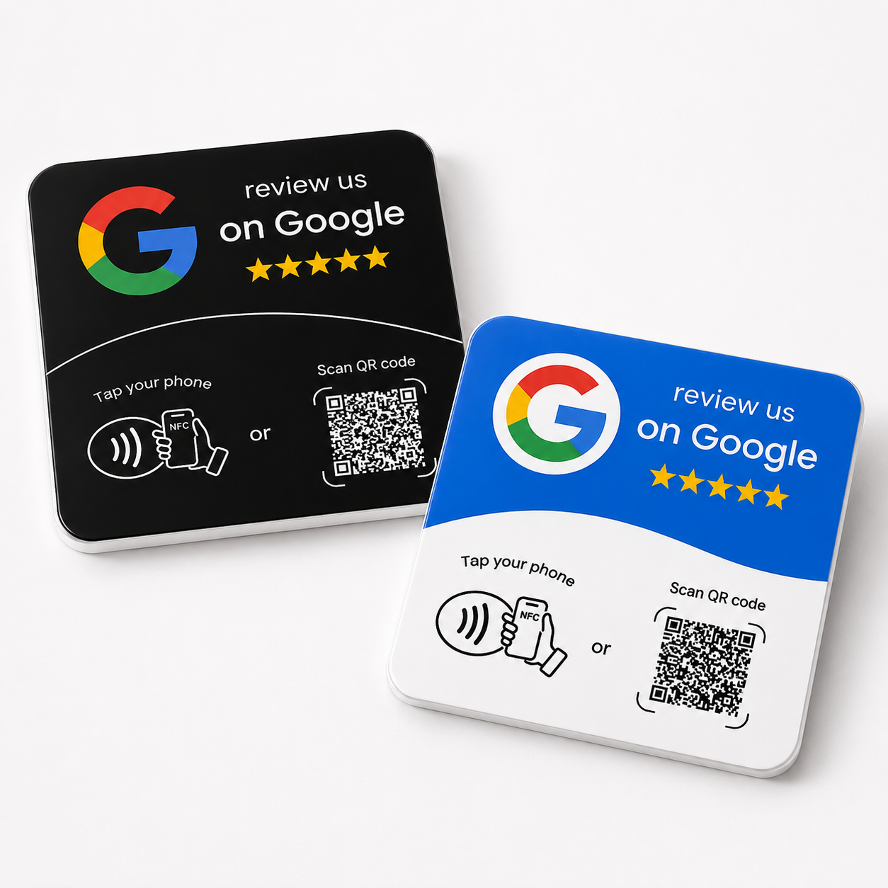 QuickReview Sticker em duas variantes